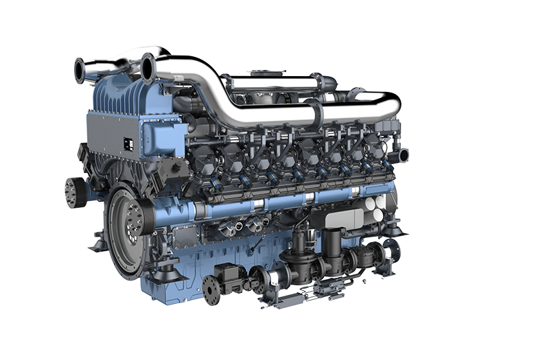 Stromerzeugungsmotor der Gasmotorenserie 16M33